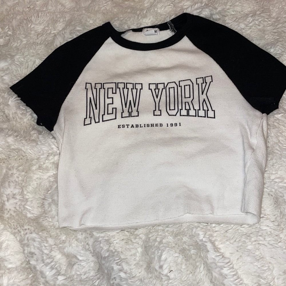 Garage crop top New York shirt